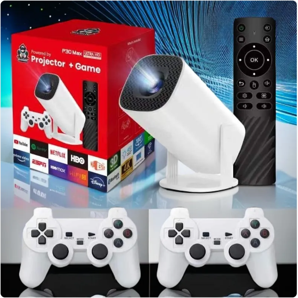 4K HD Gaming Projector – Ultra-Clear Display & Wireless Streaming